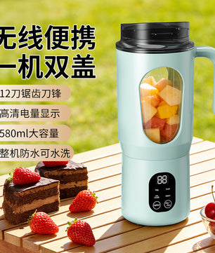 New Portable Household Mini Juicer Cup – Multifunctional, Rechargeable, and Ice-Crushing Capable