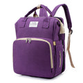 Cross-border New Folding Sleeping Mummy Bag Multifunctional Mother and Baby Bag Mother Bag Bottle Backpack Diaper Backpack