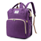 Cross-border New Folding Sleeping Mummy Bag Multifunctional Mother and Baby Bag Mother Bag Bottle Backpack Diaper Backpack