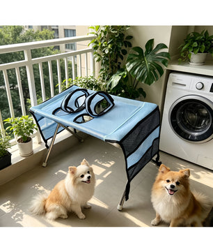 New detachable pet care bed, grooming hammock for small dogs, cat and dog bathing stand, nail clipper holder