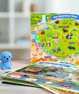 Cross-Border New Product Puzzle Desktop Interactive Reading 20 Scene Pictures Early Education Real-Life Voice Children's Enlightenment Cognition