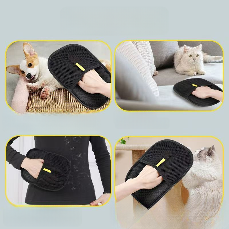 Pet Hair Removal Gloves Cat Hair Cleaner Cat Hair Removal Cats Artifact Hair Removal Brush Hair Removal Brush Dog Double-sided Brush