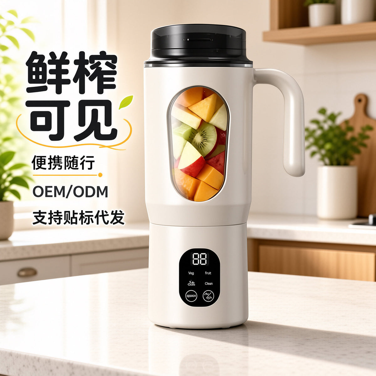 New Portable Household Mini Juicer Cup – Multifunctional, Rechargeable, and Ice-Crushing Capable