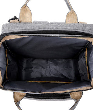 Cross-border New Folding Sleeping Mummy Bag Multifunctional Mother and Baby Bag Mother Bag Bottle Backpack Diaper Backpack