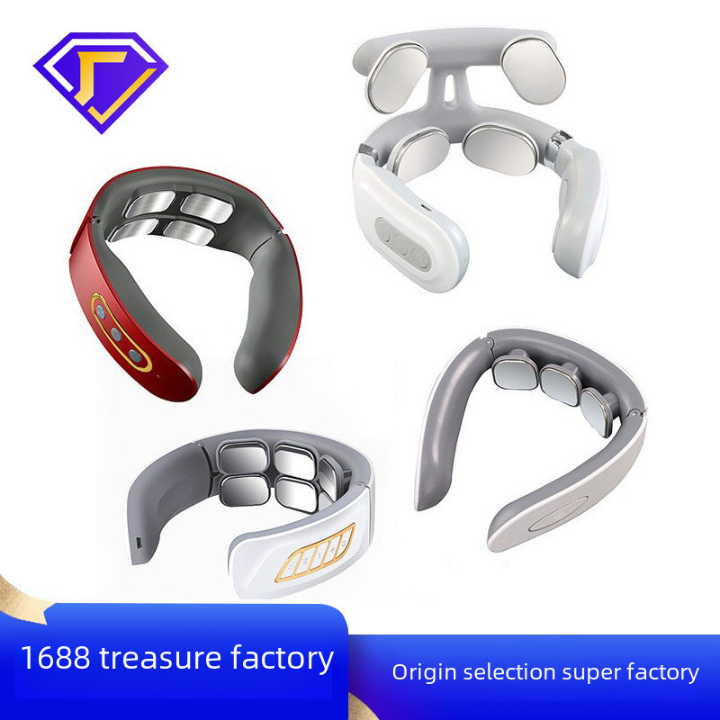 Multifunctional Special Cervical Spine Massager Electromagnetic Electric Shock Pulse Physiotherapy Instrument Neck Massager Neck Protector Wholesale