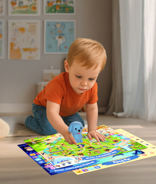 Cross-Border New Product Puzzle Desktop Interactive Reading 20 Scene Pictures Early Education Real-Life Voice Children's Enlightenment Cognition