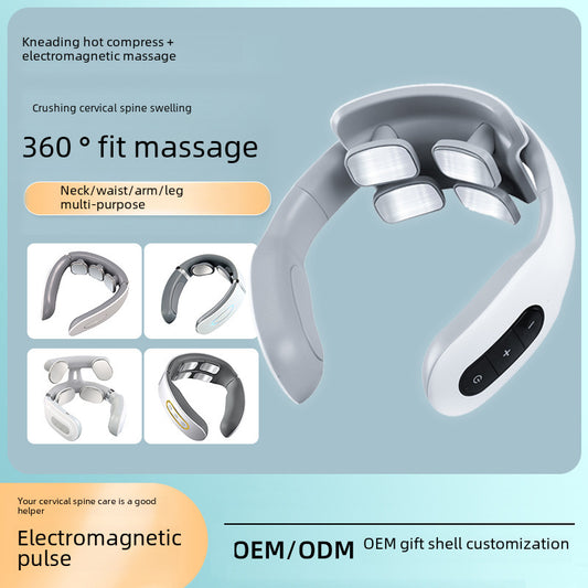 Multifunctional Special Cervical Spine Massager Electromagnetic Electric Shock Pulse Physiotherapy Instrument Neck Massager Neck Protector Wholesale