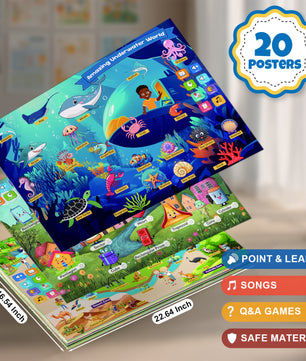 Cross-Border New Product Puzzle Desktop Interactive Reading 20 Scene Pictures Early Education Real-Life Voice Children's Enlightenment Cognition